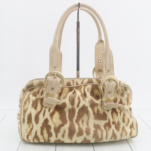 Christian dior canvas Handbag Leopard Print - Picture 2 of 10
